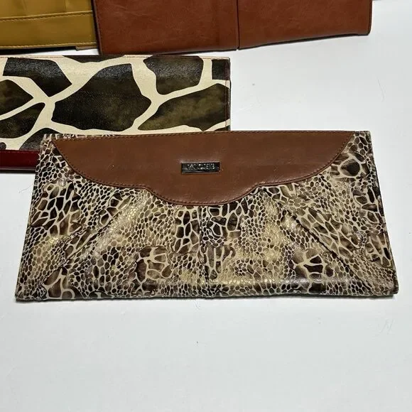 Lot of 5 MICHE Purse Shells Multicolor Red Mustard Yellow, Brown Animal Print - Picture 5 of 16